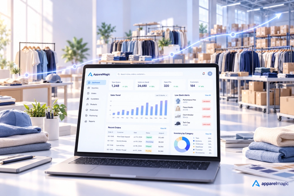 ApparelMagic ERP supporting fashion brands from startup to enterprise scale